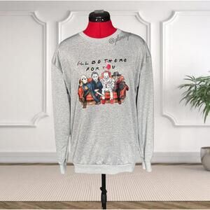 Horror Icons Sweatshirt Novelty Halloween Fall Sz S